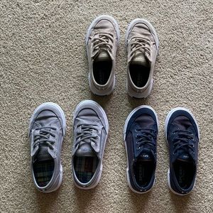 (3) Pairs Boys Sperry Shoes Size 12M Children’s